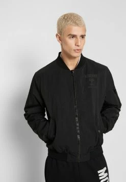 MOSCHINO OUTERWEAR - Bomber Jacket - Black -MOSCHINO SHOP 4ed3c1c1da654545b238ffc9f82cf593