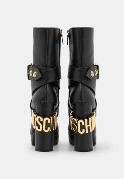 MOSCHINO High Heeled Ankle Boots - Nero -MOSCHINO SHOP 4f119a9a271041aa95204a1974a21322