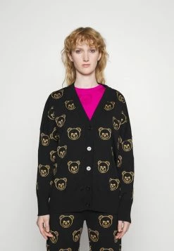 MOSCHINO JACKET - Cardigan - Black -MOSCHINO SHOP 50935a4839b24d8e8ad08afd2fe717fd