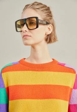 MOSCHINO COLOR BLOCK - Jumper - Yellow/orange/purple