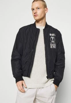 MOSCHINO Bomber Jacket - Black -MOSCHINO SHOP 52a0f24b3730465d9f0542ae96056c1c