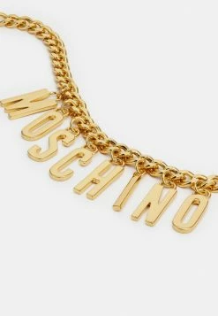 MOSCHINO NECKLACE - Necklace - Shiny Gold-coloured -MOSCHINO SHOP 541afdf9b75f4a75b98e54aa1e52cf8a