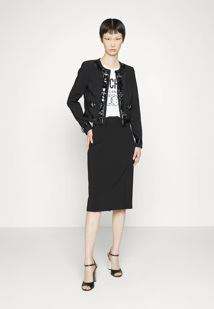 MOSCHINO BONDAGE BUCKLE - Blazer - Fantasy Black 2 MOSCHINO BONDAGE BUCKLE - Blazer - Fantasy Black - Image 2