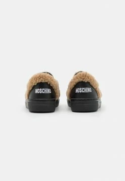 MOSCHINO UNISEX - Slip-ons - Brown -MOSCHINO SHOP 558f57f43e0a43b7a14e71b33a285fcb