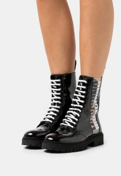 MOSCHINO Lace-up Ankle Boots - Nero