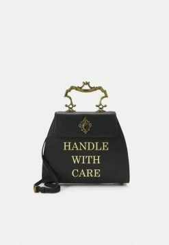MOSCHINO SHOP 13 MOSCHINO HANDLE WITH CARE SHOULDER BAG - Handbag - Fantasy Black