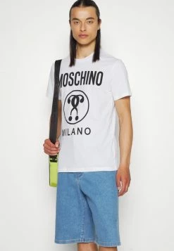MOSCHINO Print T-shirt - White -MOSCHINO SHOP 562841ddbc3647678b2a974aad2349fc