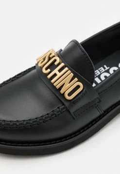 MOSCHINO COLLEGE GALVANIC LETTERING LOGO - Slip-ons - Black -MOSCHINO SHOP 5651b08b84d149ab8828bd028b6c88dc