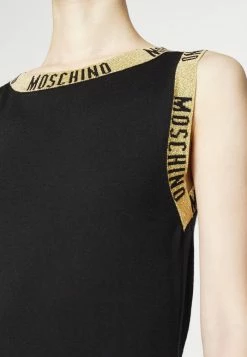 MOSCHINO TAPE LOGO - Jumper Dress - Black -MOSCHINO SHOP 569e8f3afb2044c9b84350a7e0cd6c77