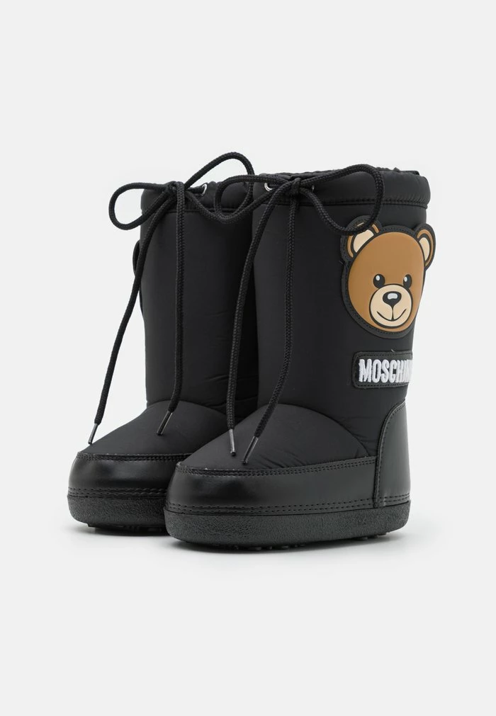 MOSCHINO TEDDY BEAR PATCH UNISEX - Winter Boots - Black 2 MOSCHINO TEDDY BEAR PATCH UNISEX - Winter Boots - Black - Image 2