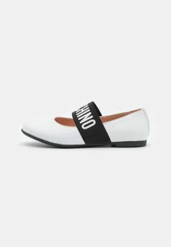MOSCHINO Ballet Pumps - White/black