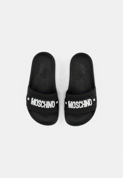 MOSCHINO Mules - Black/white Lettering -MOSCHINO SHOP 57aa6801a4b14ee2a6fc4a105d4dac42
