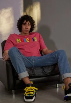 MOSCHINO Print T-shirt - Neon Pink