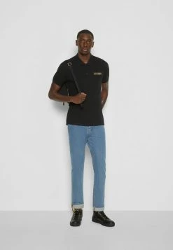 MOSCHINO UPPER BODY GARMENT - Polo Shirt - Black -MOSCHINO SHOP 581da94ad87041088008a3c0ed01eb11