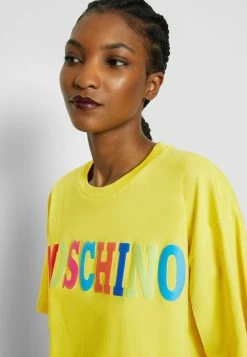 MOSCHINO LOGO - Print T-shirt - Yellow -MOSCHINO SHOP 58440dd5dee24ab9bf10201df1118431