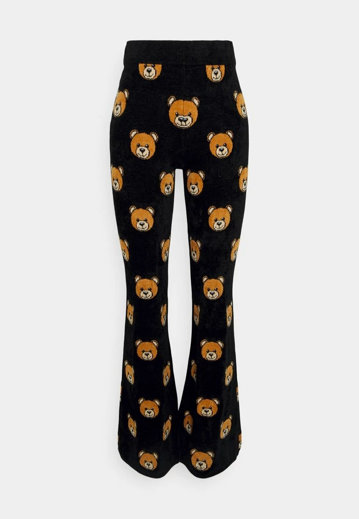 MOSCHINO INTARSIA BEAR - Trousers - Fantasy Black 2 MOSCHINO INTARSIA BEAR - Trousers - Fantasy Black - Image 2