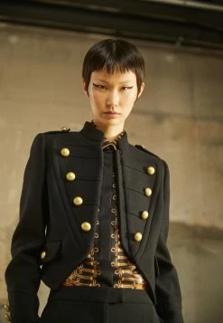 MOSCHINO COLOR BLOCK - Light Jacket - Black -MOSCHINO SHOP 5889e577a0d04b96a14c1a603151d8ee