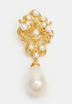 MOSCHINO EARRINGS - Earrings - Shiny Gold-coloured -MOSCHINO SHOP 5944b51d8ebb4546bb89b7d6c1dc8d12