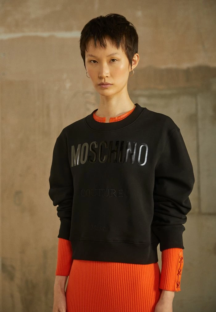 MOSCHINO VINYL COUTURE MILANO - Sweatshirt - Fantasy Black 3 MOSCHINO VINYL COUTURE MILANO - Sweatshirt - Fantasy Black - Image 3