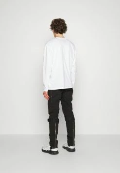 MOSCHINO MATTE EMERIZED - Cargo Trousers - Black -MOSCHINO SHOP 5b06f95301ca44ff83a0c8f44f7a250d