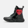 MOSCHINO Lace-up Ankle Boots - Black
