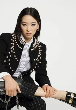 MOSCHINO BLOUSE - Button-down Blouse - White -MOSCHINO SHOP 5b39d0716ad644119a01562e1c4ff6cb