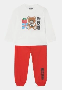 MOSCHINO XMAS TROUSERS UNISEX GIFT BOX - Trousers - Cloud/poppy Red