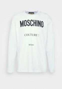 MOSCHINO UPPER BODY GARMENT - Long Sleeved Top - White -MOSCHINO SHOP 5b79497f3d7b4cd2aa6b6b207f19ee9c
