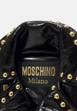 MOSCHINO BIKER BAG STUDS SHOULDER - Handbag - Fantasy Black -MOSCHINO SHOP 5b9b56a4f4fc4309a6ae9f99074ec0df