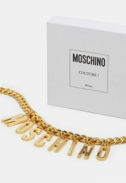 MOSCHINO NECKLACE - Necklace - Shiny Gold-coloured -MOSCHINO SHOP 5c4e34a3d7ff48fc9d0cf2bbedd2882c