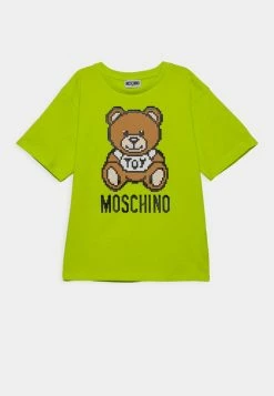 MOSCHINO MAXI UNISEX - Print T-shirt - Lime