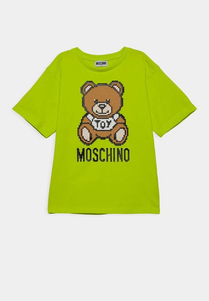 MOSCHINO MAXI UNISEX - Print T-shirt - Lime 1 MOSCHINO MAXI UNISEX - Print T-shirt - Lime