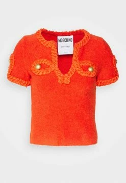 MOSCHINO MILITARY DETAILS - Jumper - Orange -MOSCHINO SHOP 5c60f6530975450794454db03b0d6bc9