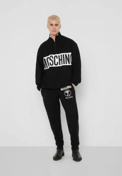 MOSCHINO TROUSERS - Tracksuit Bottoms - Black -MOSCHINO SHOP 5c6c162d86974fa8ad8edaae18051908