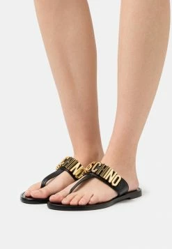 MOSCHINO T-bar Sandals - Nero