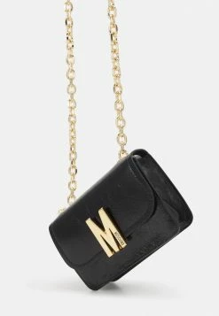 MOSCHINO GROUP SHOULDER BAG - Across Body Bag - Black -MOSCHINO SHOP 5cc1bf9adf48493780a4fbaaa4d8e8f9