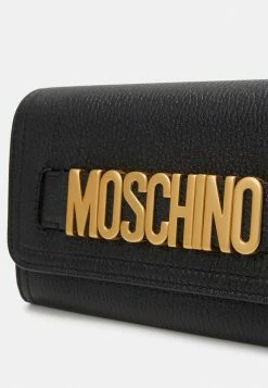 MOSCHINO LETTERING WALLET - Wallet - Black -MOSCHINO SHOP 5ccebff19ef5491db5cb75d48e269574