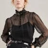 MOSCHINO BONDAGE BUCKLE - Blouse - Black