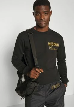 MOSCHINO INSTITUTIONAL LOGOS - Sweatshirt - Black -MOSCHINO SHOP 5d3d16824c8d4a188f38370431b4b628