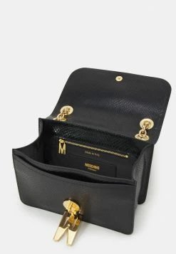 MOSCHINO SHOULDER - Handbag - Black -MOSCHINO SHOP 5e82450e7e924d729cdb7adb1e0ca121