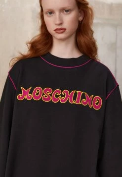 MOSCHINO EMBROIDERED SEASONAL - Day Dress - Black -MOSCHINO SHOP 5fd018414ff54110830cf3fb3d600430