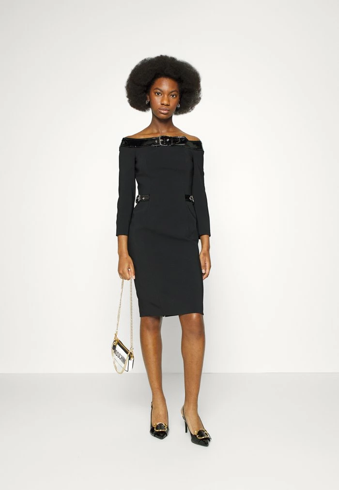 MOSCHINO BONDAGE BUCKLE - Shift Dress - Black 3 MOSCHINO BONDAGE BUCKLE - Shift Dress - Black - Image 3