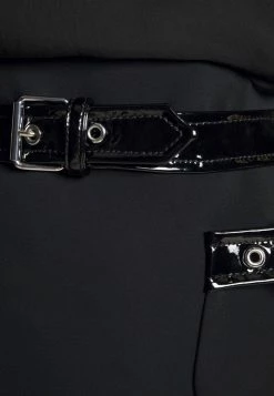 MOSCHINO BONDAGE BUCKLE - Mini Skirt - Black -MOSCHINO SHOP 61d3a29fe2e54ccc938a89b630fc3a62