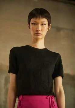 MOSCHINO ICONIC BEAR - Print T-shirt - Fantasy Black -MOSCHINO SHOP 626f8026151a440da3ee0fcf89bdcdc7