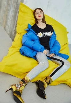 MOSCHINO ALL OVER EGG - Basic T-shirt - Fantasy Black