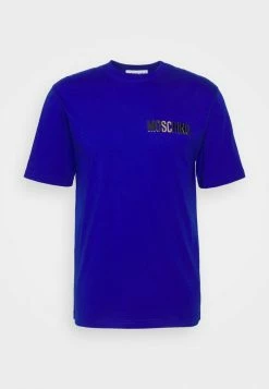 MOSCHINO Print T-shirt - Blue -MOSCHINO SHOP 648793bb85ee46f2880a2bb2d3bbf7c8