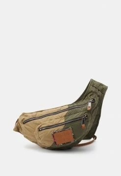 MOSCHINO PATCHWORK - Bum Bag - Fantasy Brown