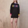MOSCHINO COLOR BLOCK - Jumper Dress - Black