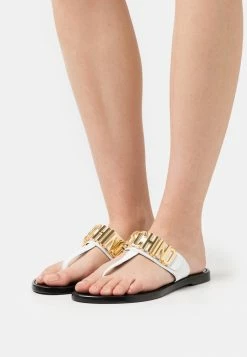 MOSCHINO T-bar Sandals - Bianco
