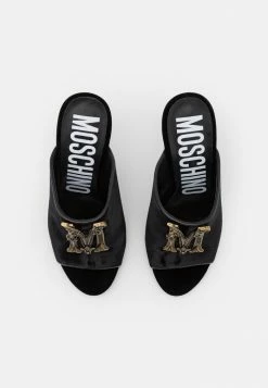 MOSCHINO Heeled Mules - Nero -MOSCHINO SHOP 69b0c20cfe5445adb7356987680251a6